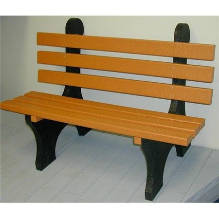 ENGINEERED PLASTIC SYSTEMS Engineered Plastic Systems GB6 6ft Garden Bench in Cedar GB6